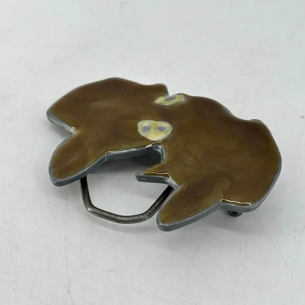 Vintage 1979 Pig Belt Buckle Great American Belt co Farm Cowboy